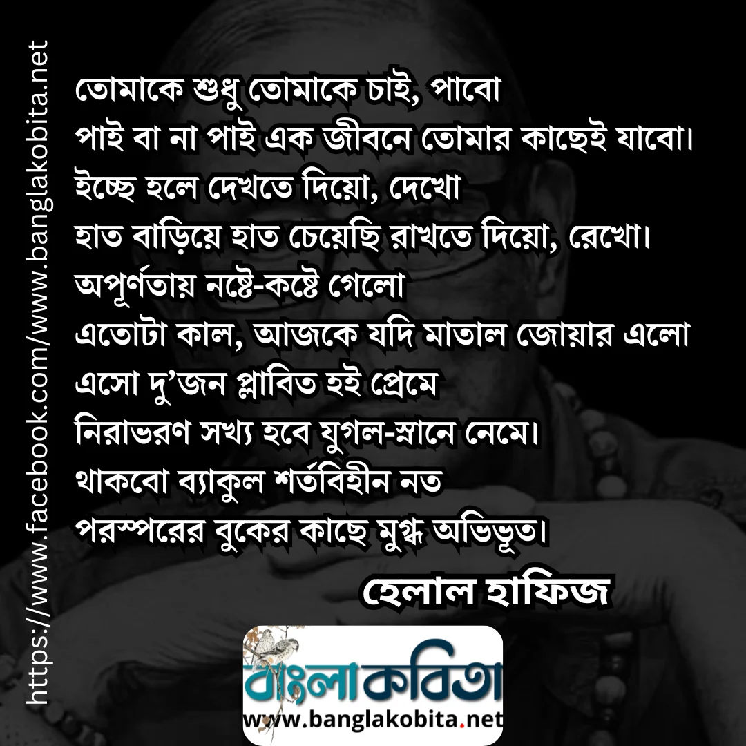 তোমাকে শুধু তোমাকে চাই